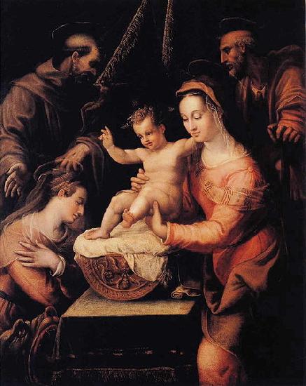  Holy Family with Saints